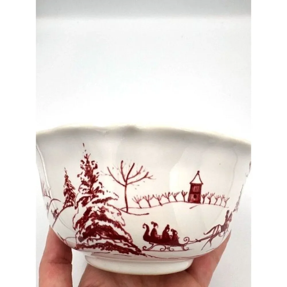 NWT Juliska Winter Frolic Dinnerware Set - Mug, Bowl, 2 Plates - Picture 8 of 15